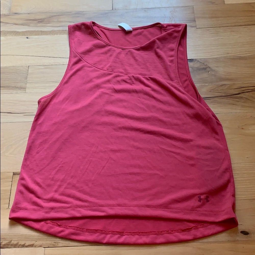 Under Armour - Size Small Pink Heatgear Tank Top